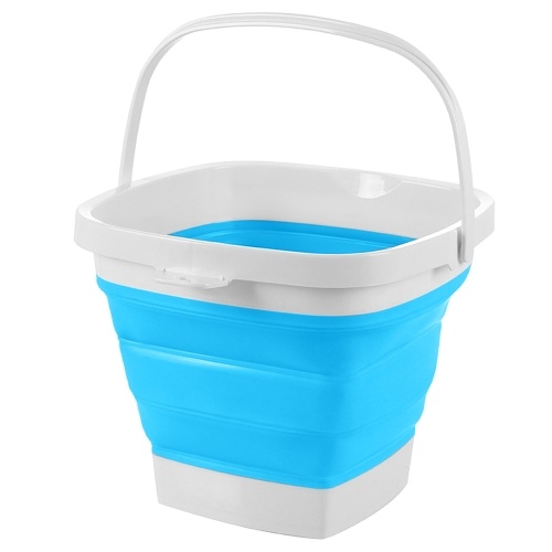 Contenedor de cuenca de agua con cubo plegable portátil para pesca, senderismo, mochilero, camping, supervivencia, lavado de coches