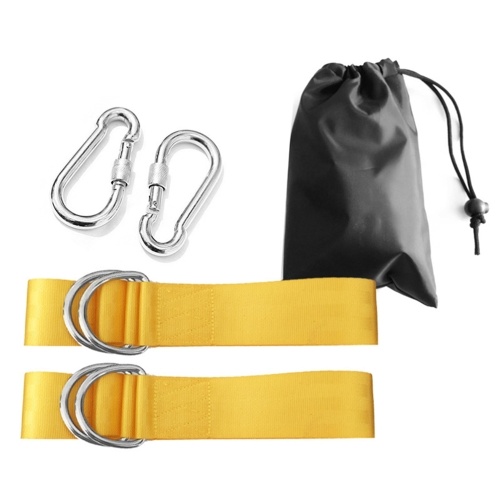 Tree Swing Hanging Straps 1000kg/2204lb Strong Bearing Capacity Non-Stretch Swing Hanging Kit with Safety Lock Carabiners Carrying Bag