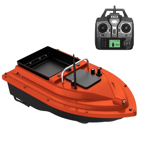 12000mAh GPS Fishing Bait Boat Wireless control Automatic Return Bait Boat 400-500M Remote Range 4.4lb Large Bait Container 16 Arbitrary Positioning Points 5 Levels Wave Resistant 