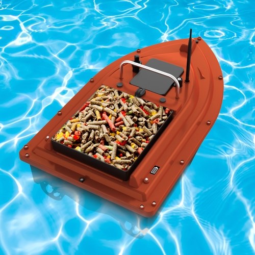 12000mAh GPS Fishing Bait Boat Wireless control Automatic Return Bait Boat 400-500M Remote Range 4.4lb Large Bait Container 16 Arbitrary Positioning Points 5 Levels Wave Resistant 