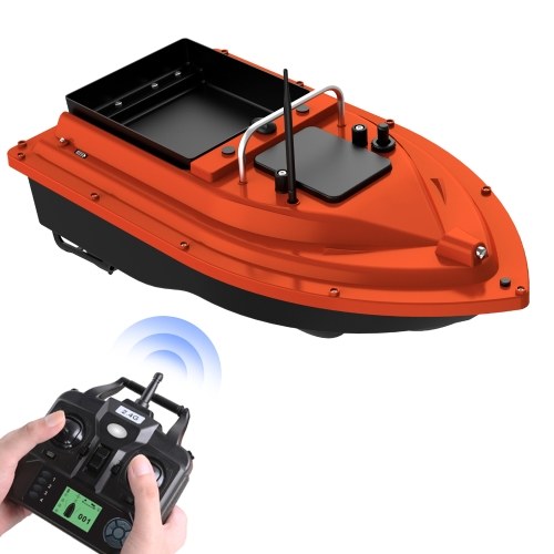 12000mAh GPS Fishing Bait Boat Wireless control Automatic Return Bait Boat 400-500M Remote Range 4.4lb Large Bait Container 16 Arbitrary Positioning Points 5 Levels Wave Resistant 