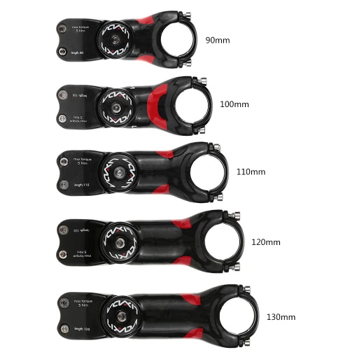 

Lixada Carbon Fiber MTB Bicycle Bike Handlebar Stem 90/100/110/120/130mm 31.8mm