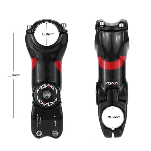 

Lixada углеродного волокна MTB велосипед Handlebar Шток 90/100/110/120 / 130mm 31.8mm