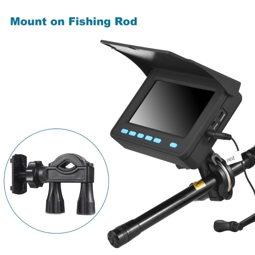 20M/30M 1200TVL Underwater Fishing Camera Fish Finder 4.3`` LCD Monitor 8PCS IR LED Night Vision Camera for Ice Boat Fishing 