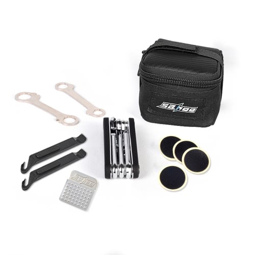 Sahoo da bicicleta Repair Kit Set assento Saddle Bag Ciclismo Multifuncional Repair Tool remendo Lever Wrench