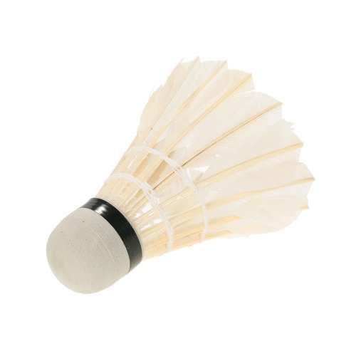 12pcs badmintons Canard / Goose Feather Cock / Foam Head Shuttle Enormes Volants Set Badminton jeu de balle avec le tube de stockage