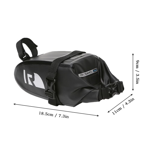 

ROSWHEEL Outdoor Cycling Bike Bicycle Baddle Bag Water Resistant Rainproof MTB Bike Rear Bag Pack Tail Bag Pouch