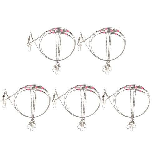 Lixada 5pcs anti-enroulement pivotant chaîne de pêche crochet