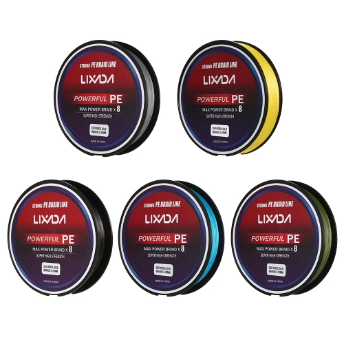 

Lixada 300M / 330Yds 8 Strands PE Плетеные рыболовные снасти Super Strong Multifilament Fishing Line Carp Fish Line Провода Канатный шнур 20-90lb