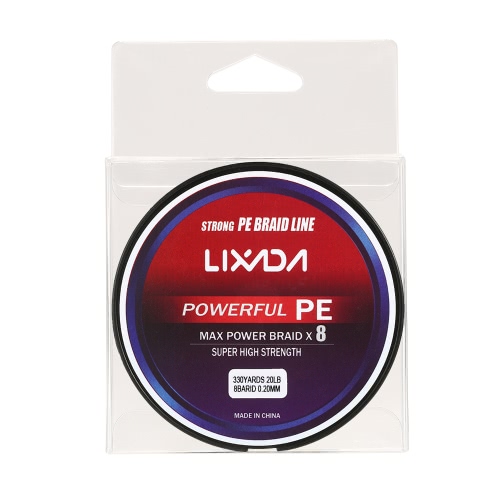 

Lixada 300M / 330Yds 8 Strands PE Плетеные рыболовные снасти Super Strong Multifilament Fishing Line Carp Fish Line Провода Канатный шнур 20-90lb