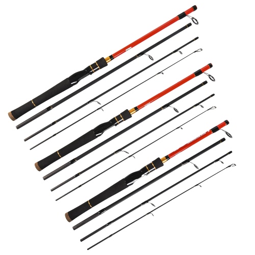 Rod di pesca di fusione di filatura di 1.8m / 1.98m / 2.1m