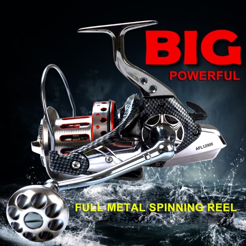 10+1BB Ball Bearings 4.7:1 Lightweight Spinning Fishing Reel Tackle Aluminum Spool Foldable Handle Reels Fishing Tackle 8000 9000 10000 12000 Series