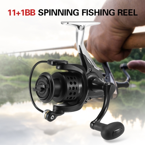 

11+1BB Ball Bearings Spinning Fishing Reel Left/Right Interchangeable Collapsible Handle Fishing Reel Metal Spool Fishing Reel