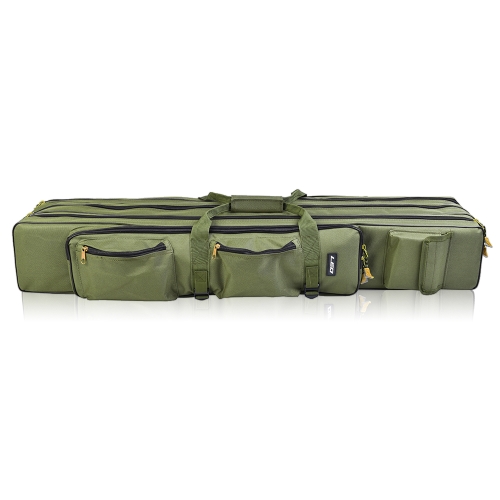 Outdoor 3 Layer Fishing Bag Backpack 80cm/100cm Fishing Rod Reel Carrier Bag Fishing Pole Tackle Bag Carry Case Travel Bag