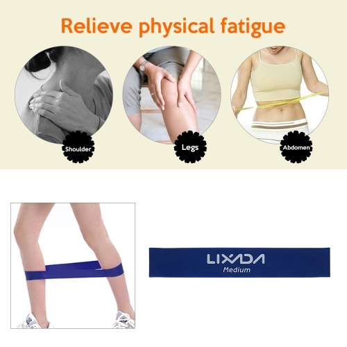 Lixada Sports Exercise Resistance Loop Bands Set Elastic Booty Band Set for Legs and Strength Training