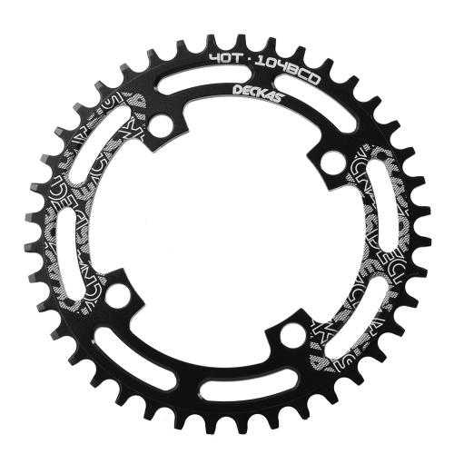 دراجة سلسلة الضيق واسعة الدائري 104 BCD Crankset واحد Chainring الدراجة جولة سلسلة خواتم 40T / 44T / 46T / 48T / 50T / 52T