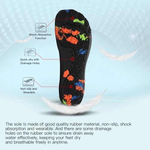 

Mens Womens Outdoor Lovers Water Shoes Breathable Non-slip Quick-Dry Barefoot Flexible Wading Shoes for Yoga Beach Swimming Surfing Diving
