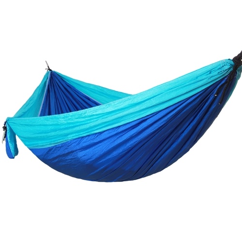 

Camping Hammock Portable Nylon Parachute with Tree Straps Carabiners for Hiking Backpacking Travel Beach