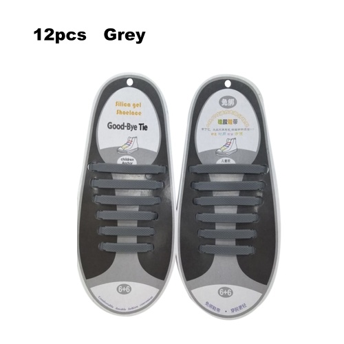 

No Tie Shoelaces Waterproof Elastic Silicone Tieless Shoe Lace