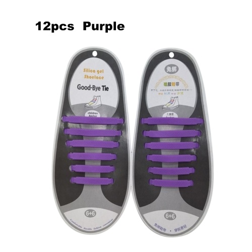 

No Tie Shoelaces Waterproof Elastic Silicone Tieless Shoe Lace