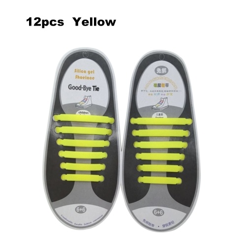 

No Tie Shoelaces Waterproof Elastic Silicone Tieless Shoe Lace