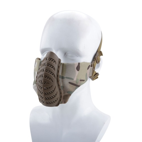 

Foldable Half Face Mesh Mask Adjustable Tactic Lower Face Protective Mask 14 Colors Available