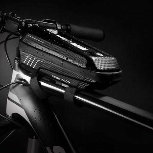 Bike Frame Bag Rainproof Bike Top Tube Bag Bicycle Bag Cycling Frame Pack with Double Zipper Design 