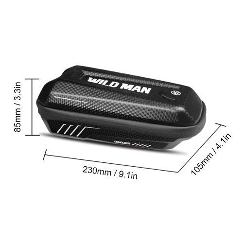 Bike Frame Bag Rainproof Bike Top Tube Bag Bicycle Bag Cycling Frame Pack with Double Zipper Design 