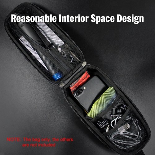 Bike Frame Bag Rainproof Bike Top Tube Bag Bicycle Bag Cycling Frame Pack with Double Zipper Design 