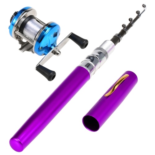 

Telescopic Pocket Pen Fishing Rod PoleFishing Reel Combos Set