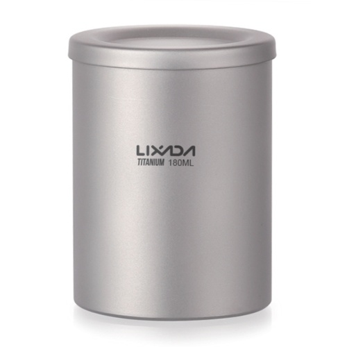 Lixada 180ml Double Wall Titanium Tea Maker Teapot with Removable Infuser and Lid