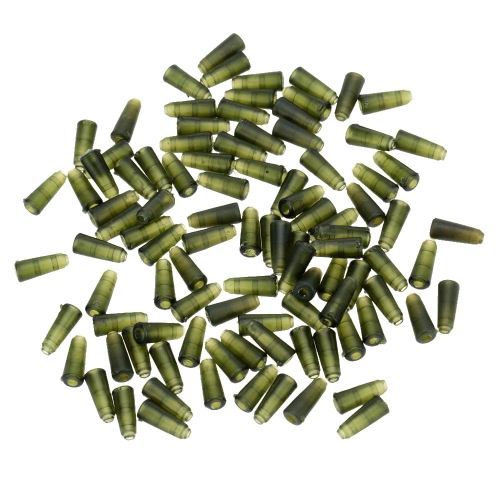 

100pcs 10mm Tail Rubber Cone Tube Beads for Carp Fishing Lead Clips