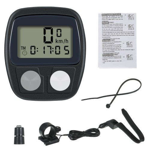

Bicycle-Computer Bike Speedometer Waterproof Velocity Meter Multi-Functions Stopwatch for Cycling Realtime Speed Track