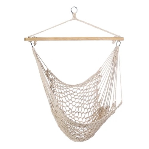 Hammock Cadeira Corda de Algodão Cadeira de Tecelagem Balanço Cadeira Interior Ao Ar Livre Jardim Quintal Tema Decoração