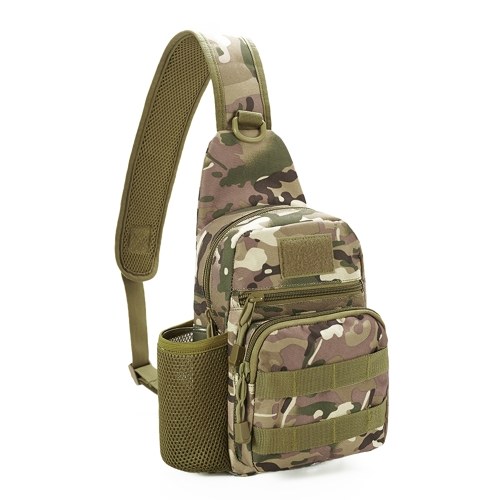 Men Women Chest Bag Camouflage Sport Bag Large Capacity Hiking Cycling Outdoor Pack Shoulder Bagpack