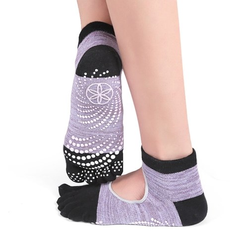 

Non Slip Full Toe Yoga Socks with Grips for Women Pilates Barre Dance Fitness