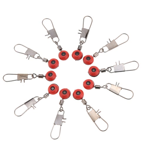 

100Pcs Space Beans Connector Rolling Swivel Fishing Float Accessories Tackle