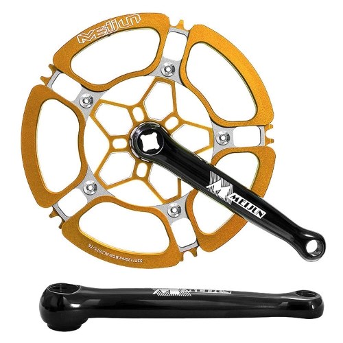 

Bicycle Crank Chainwheel 45T 47T 53T Aluminum Alloy Single-speed Crankset Bicycle Accessories Bike Tooth Plate 130mm BCD