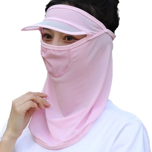 

Summer Sun Block Face Shield Male/Female Head Face Full Angle Breathable Skin-Friendly Soft High Elasticity Face Shield