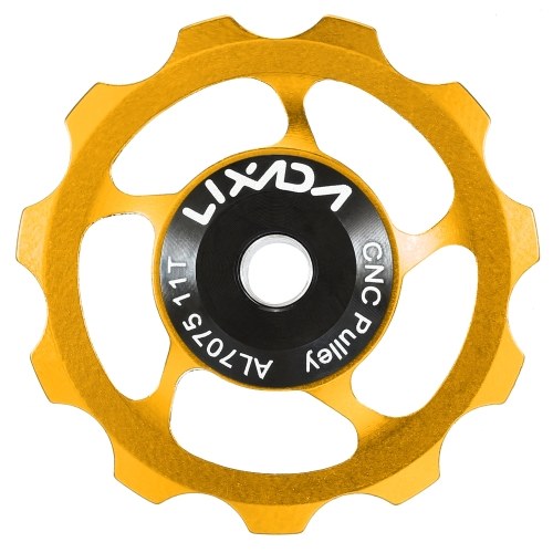 LIXADA 11T MTB Bicycle Rear Derailleur Jockey Pulley Wheel Ceramic Bearing Pulley Aluminium Alloy Road Bike Guide Roller