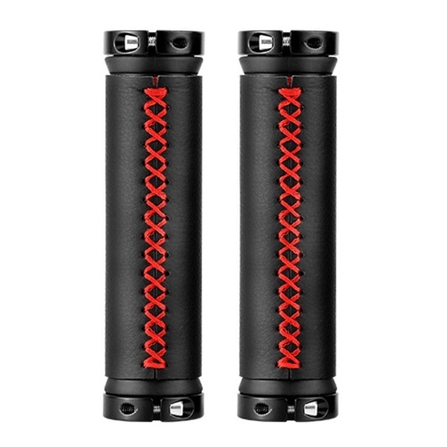 

1 Pair of Bike Handlebar Grips Premium PU Double Lock-on MTB Handlebar Cover Anti-slip Cycling Handlebar Grips