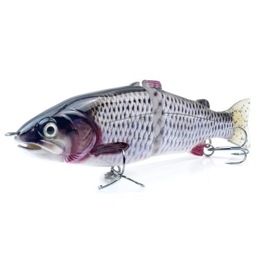

7.5in / 2.3oz Trout Bait Fishing Lure 2-segment Hard Body Lure Sinking Lure with Treble Hook Lifelike Crankbait Artificial Fishing Lure