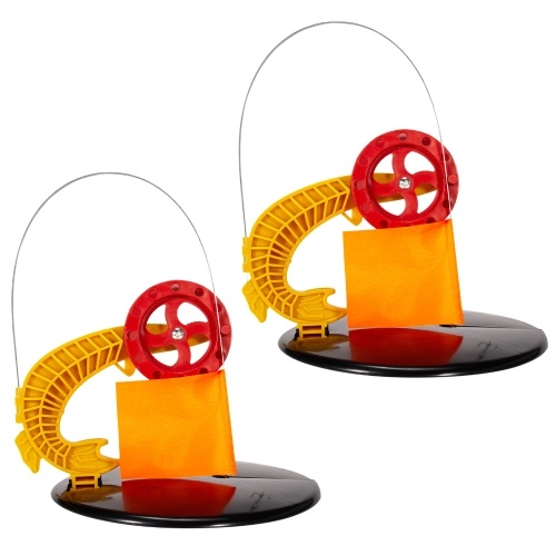 

2pcs Portable Winter Ice Fishing Rod Tip-Up Flags Indicator Ice Fishing Tackle Gear