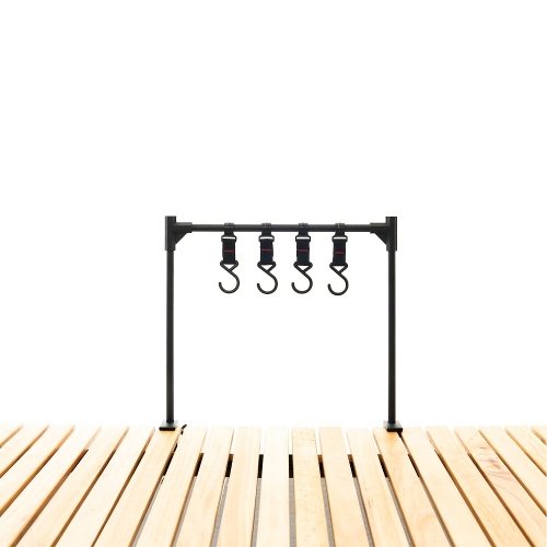 

Lightweight Folding Camping Cookware Hanging Rack Shelf Portable Outdoor BBQ Tool Clothes Storage Hanger Stand Rack