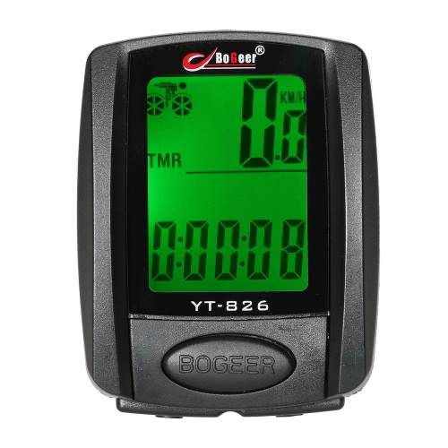 

Bike Bicycle Cycling Computer Odometer Speedometer Stopwatch Thermometer Backlight Rainproof Multifunction