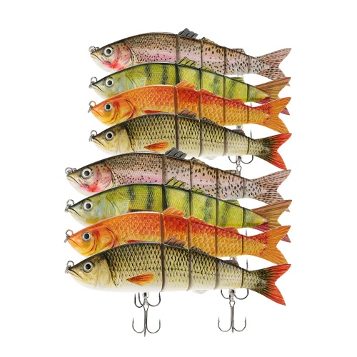 Lixada 22cm / 25cm Lifelike Multi-jointed 5-segement Swimbait Hard Fishing Lure Bass Bait