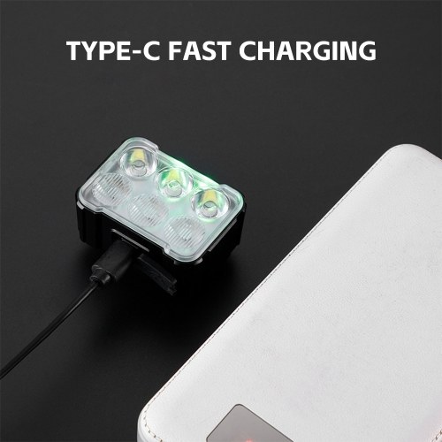 Rechargeable Bike Lights Set Front and Rear Waterproof Bike Lights for Night Riding 