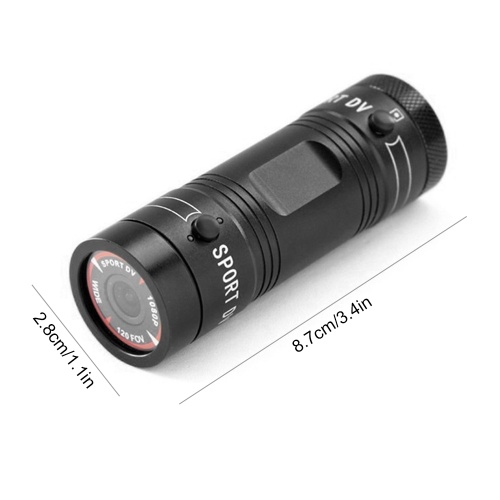 Bike Helmet Camera 1080P 120° Wide Angle Bicycle Sports Camera Waterproof Mini Action Camera Car Video Recorder Outdoor DV Video Camera 