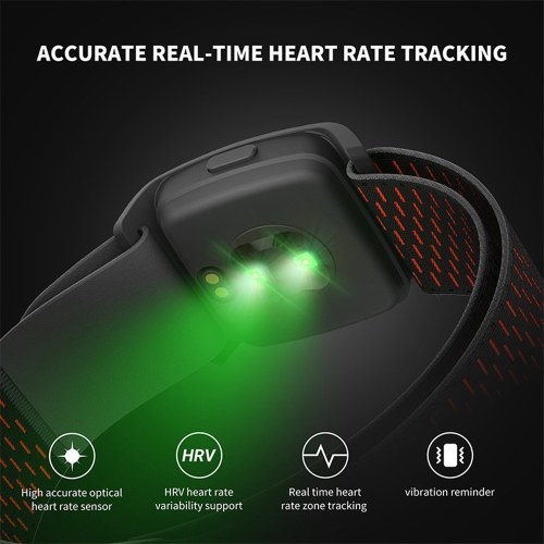 coospo HW9 Heart Rate Monitor Armband Rechargeable HRM Sensor with HR Zones BT/ANT+ for Fitness Training/Running/Yoga Waterproof Riding Trainer 