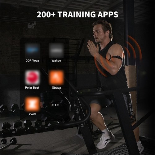 coospo HW9 Heart Rate Monitor Armband Rechargeable HRM Sensor with HR Zones BT/ANT+ for Fitness Training/Running/Yoga Waterproof Riding Trainer 